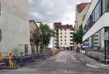 Fehlende Beschilderung Radfahrer-Ausnahme temporäre Einbahn Ilse-Brühl-Gasse