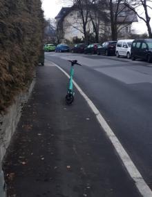 Der X-te scooter auf der Botanikerstraße