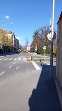 Fahrradüberfahrt Dreiheiligenstrasse