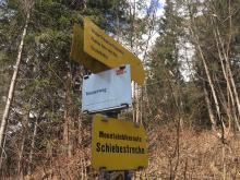 Schiebestrecke - mountenbikroute 598 (bergab)/von Rechenhof Richtung Hungerburg