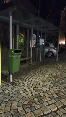 Bushaltestelle "Klaus Gasthaus Adler" - Beleuchtung außer Betrieb